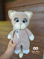 Big brown cat, symbol of the year 2023 personalised toy