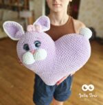 Large Bunny Pillow with Name and Birth Details