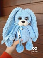 Personalised blue bunny