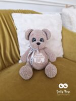 Blue set: teddy with sparkle eyes and baby blanket - Image 11