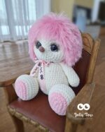 Pink hedgehog with silky spines - Image 2