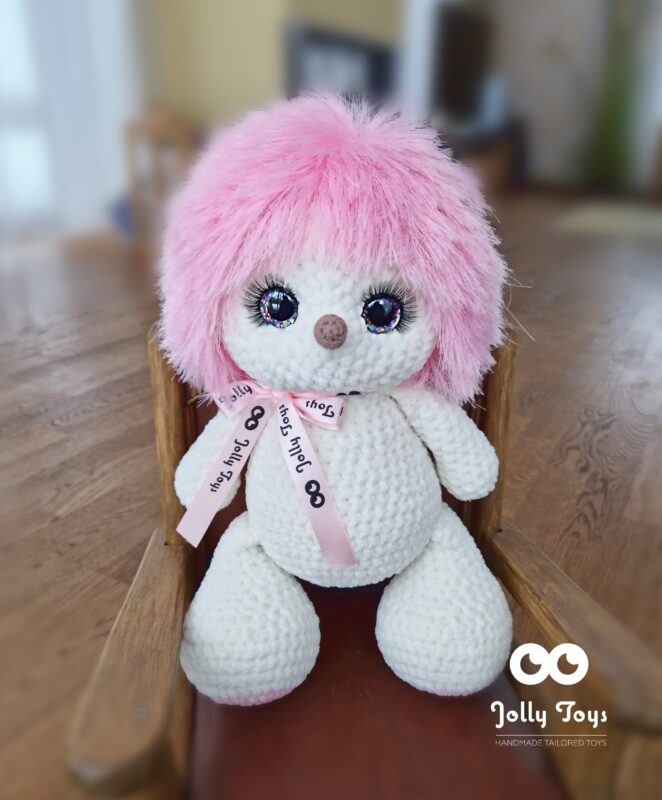 20231125_111405_1700938807817 Pink hedgehog with silky spines - Image 1