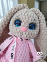 Brown bunnygirl Personalized crochet rabbit - Image 2