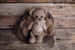 Light brown teddy bear, personalised toy