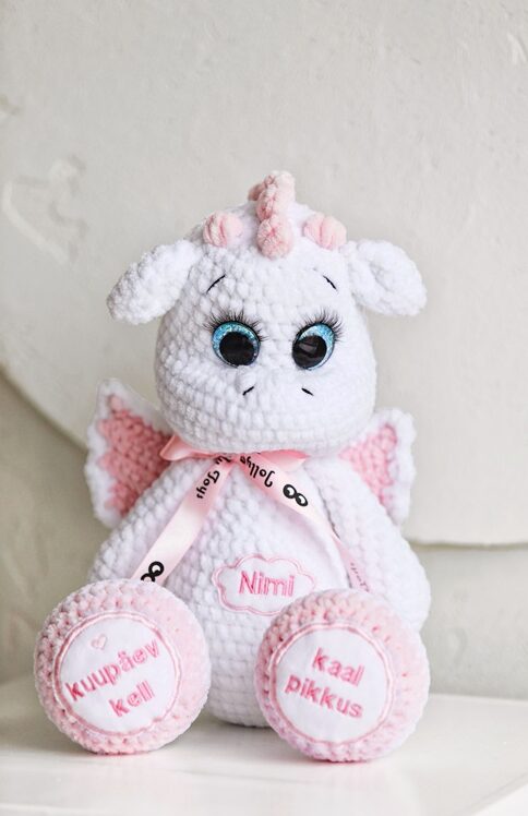 1G0A3718s Magical Dull Pink Dragon Named symbol of the year 2024 - Image 1