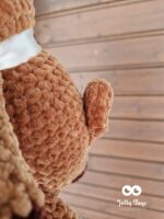 Dark brown moose Personalised crochet toy - Image 4