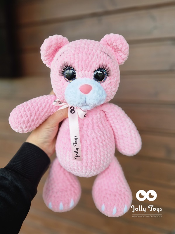 20250123_115417_1737626979259 Personalized pink teddy bear - Image 1