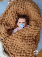 Nice soft baby blanket creamy peach