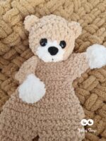 Brown set: baby blanket and cuddly cloth with name - Image 3