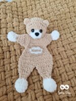 Brown set: baby blanket and cuddly cloth with name - Image 2