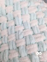 Mint/white baby blanket Nice soft blanket gift - Image 2