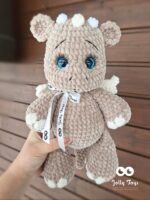 A light brown dragon with a name and date of birth is the symbol of the year 2024 - Image 2