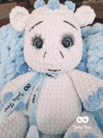 Valge/helesinine armas draakon Nimeline katsikukingitus - Image 5