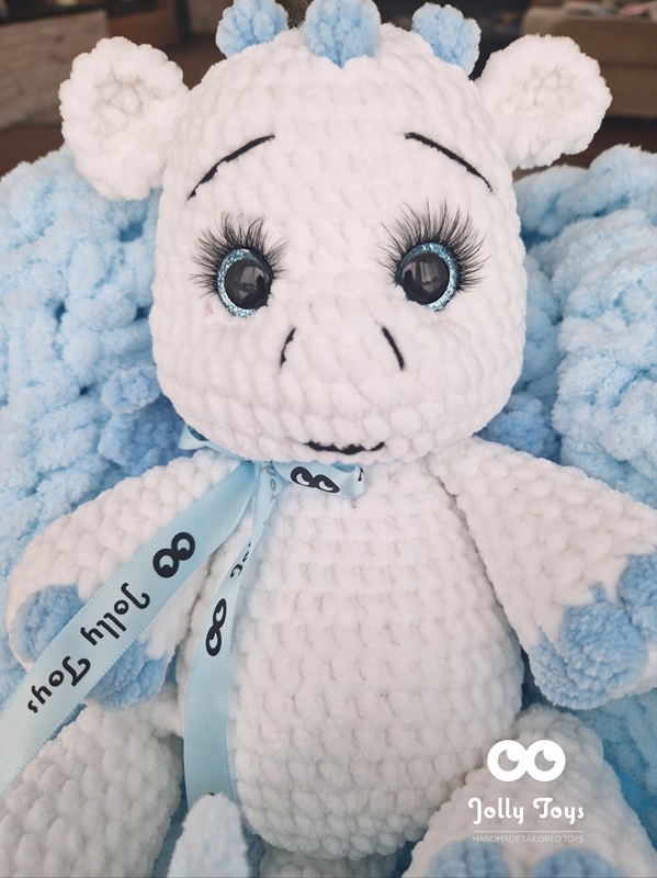 20240118_120644_1705582060811 Valge/helesinine armas draakon Nimeline katsikukingitus - Image 5