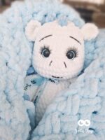 Valge/helesinine armas draakon Nimeline katsikukingitus - Image 4