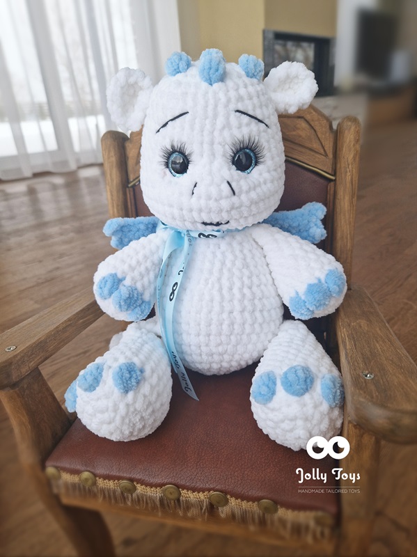 20240118_121204_1705581792077 Valge/helesinine armas draakon Nimeline katsikukingitus - Image 1