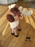 Uhke heegeldatud põder-pehme ja eriline kaaslane - Image 3