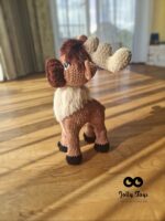 Uhke heegeldatud põder-pehme ja eriline kaaslane - Image 2