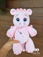 Pink/white spotted dragon