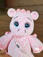 Pink/white spotted dragon - Image 2