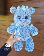 Cute colorful blue dragon