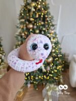 A cute little spotted snake is the symbol of 2025