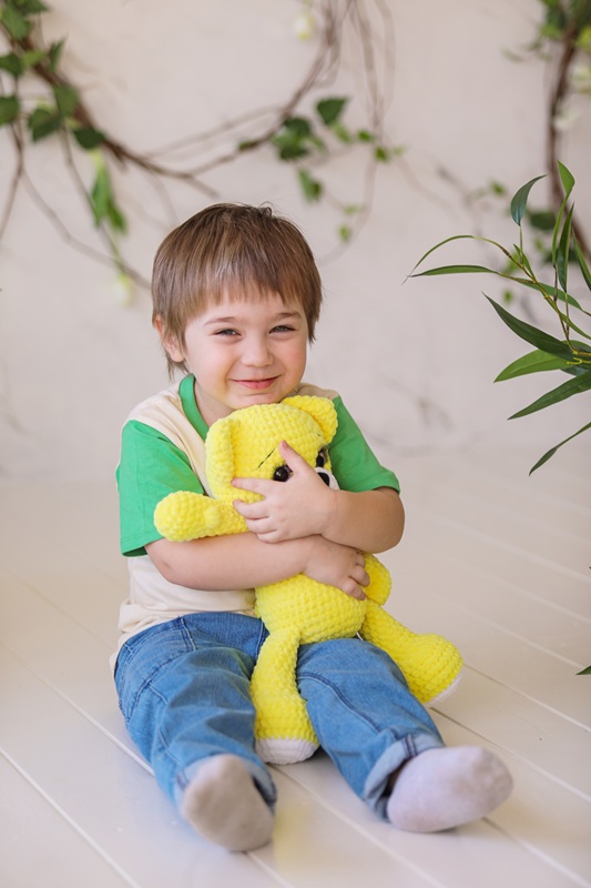 Boy teddy bear yellow Kollane kaisukaru