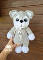 Crocheted wolfdog Personalised toy