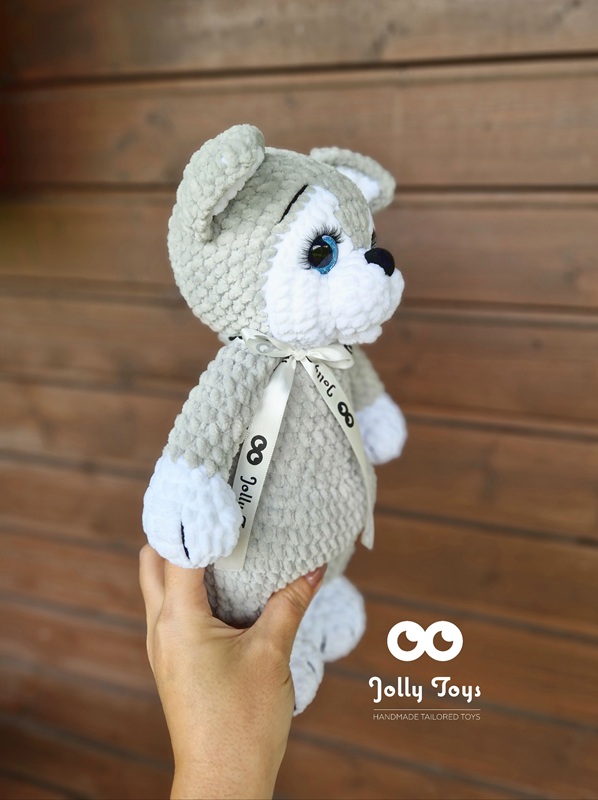 1000075890 Crocheted wolfdog Personalised toy - Image 2