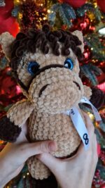 Isikupärane heegeldatud helepruun hobune-Sinu beebi esimene parim sõber ja armsaim mälestus! - Image 4