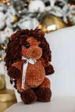 Dark brown small horse Personalized gift