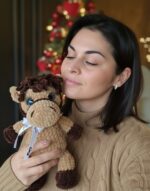 Isikupärane heegeldatud helepruun hobune-Sinu beebi esimene parim sõber ja armsaim mälestus! - Image 2