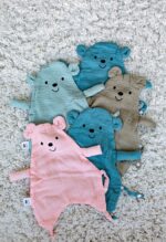 Muslin Bear Comfort Blanket- Your Baby’s Softest Little Friend
